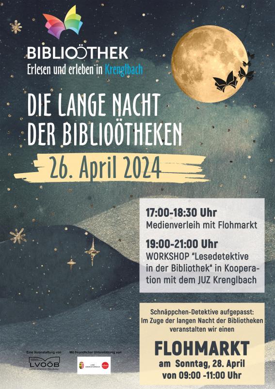 Flyer - Lange Nacht der Bibliooetheken