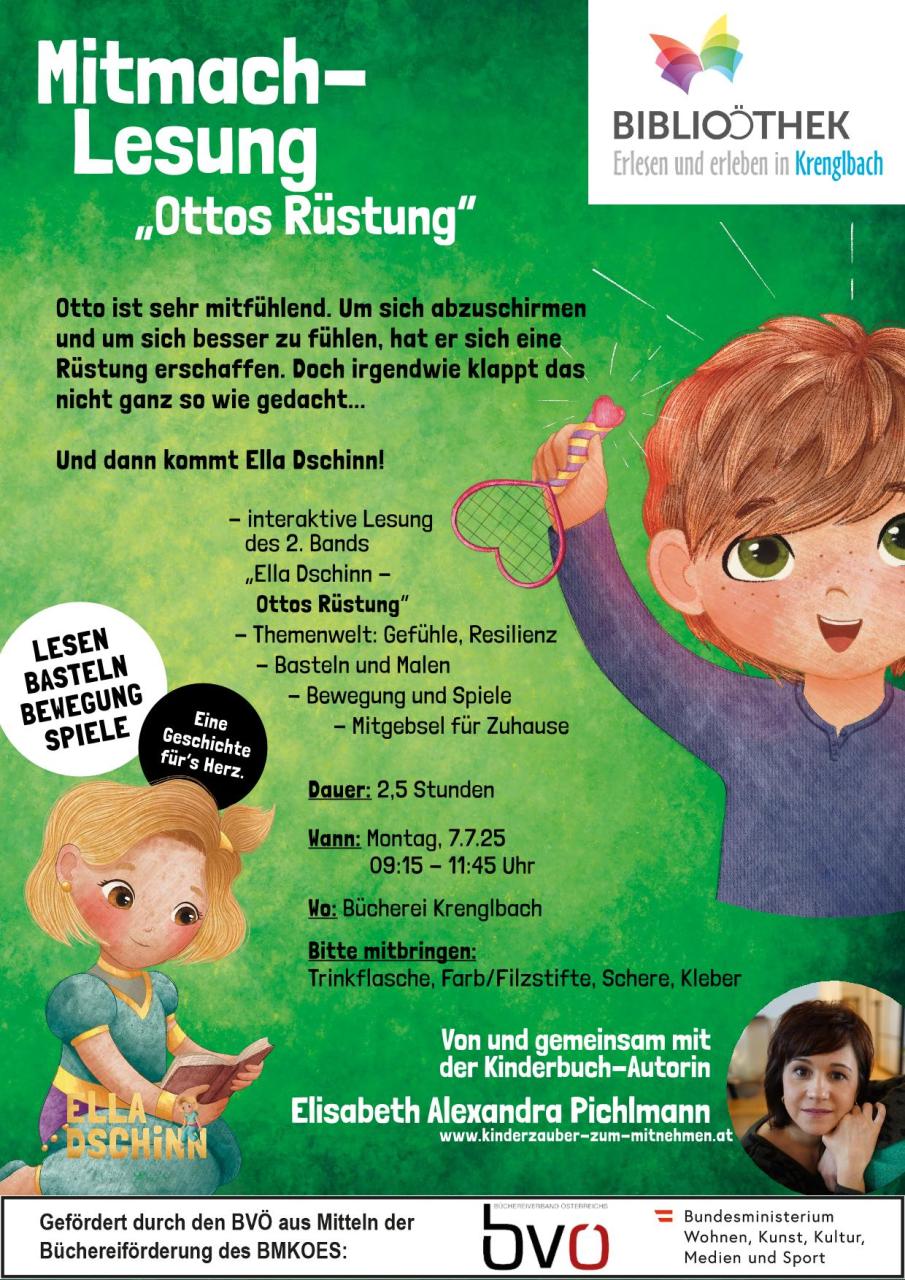 Mitmachlesung Ottos Rüstung - Plakat