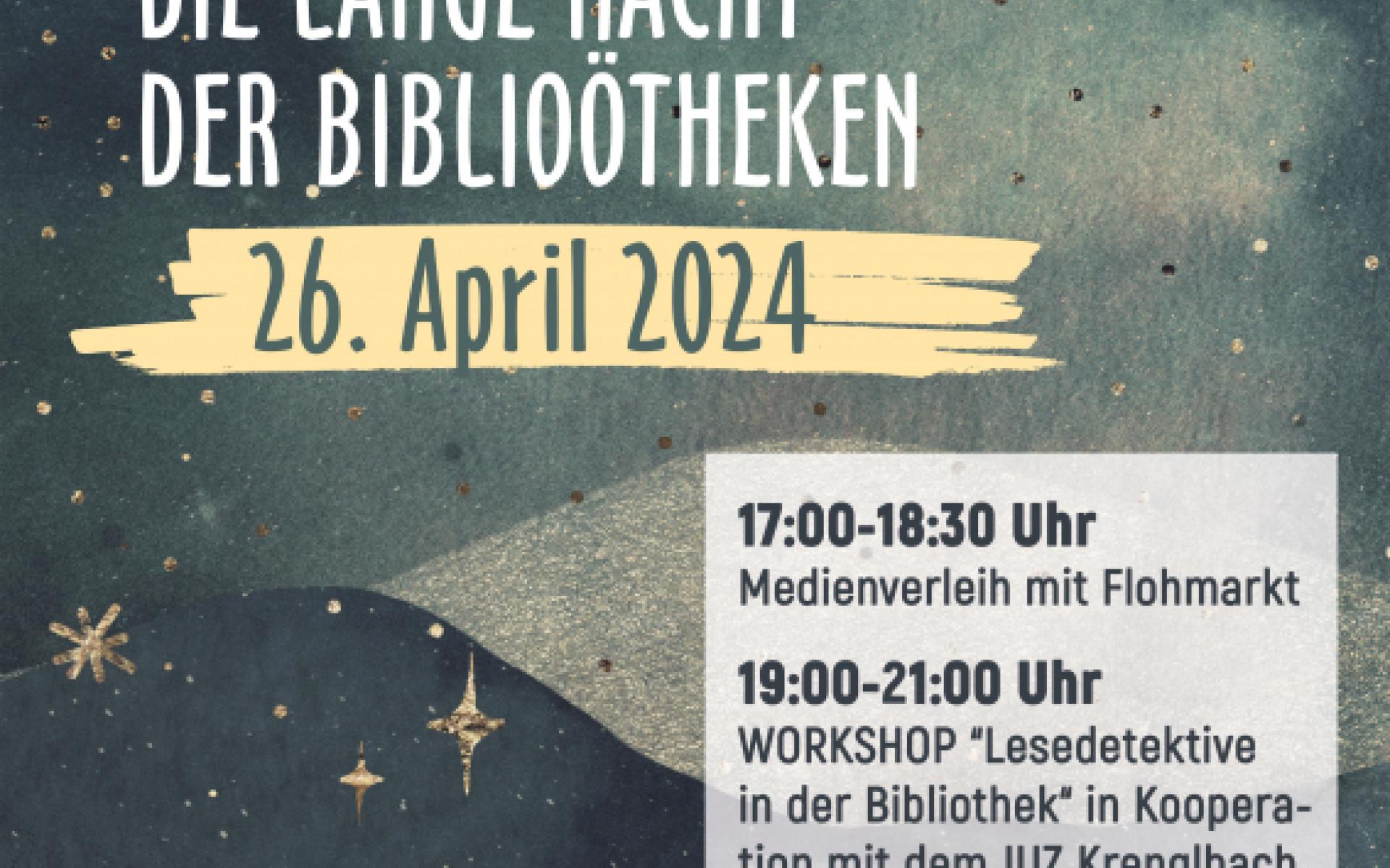 Flyer - Lange Nacht der Bibliooetheken