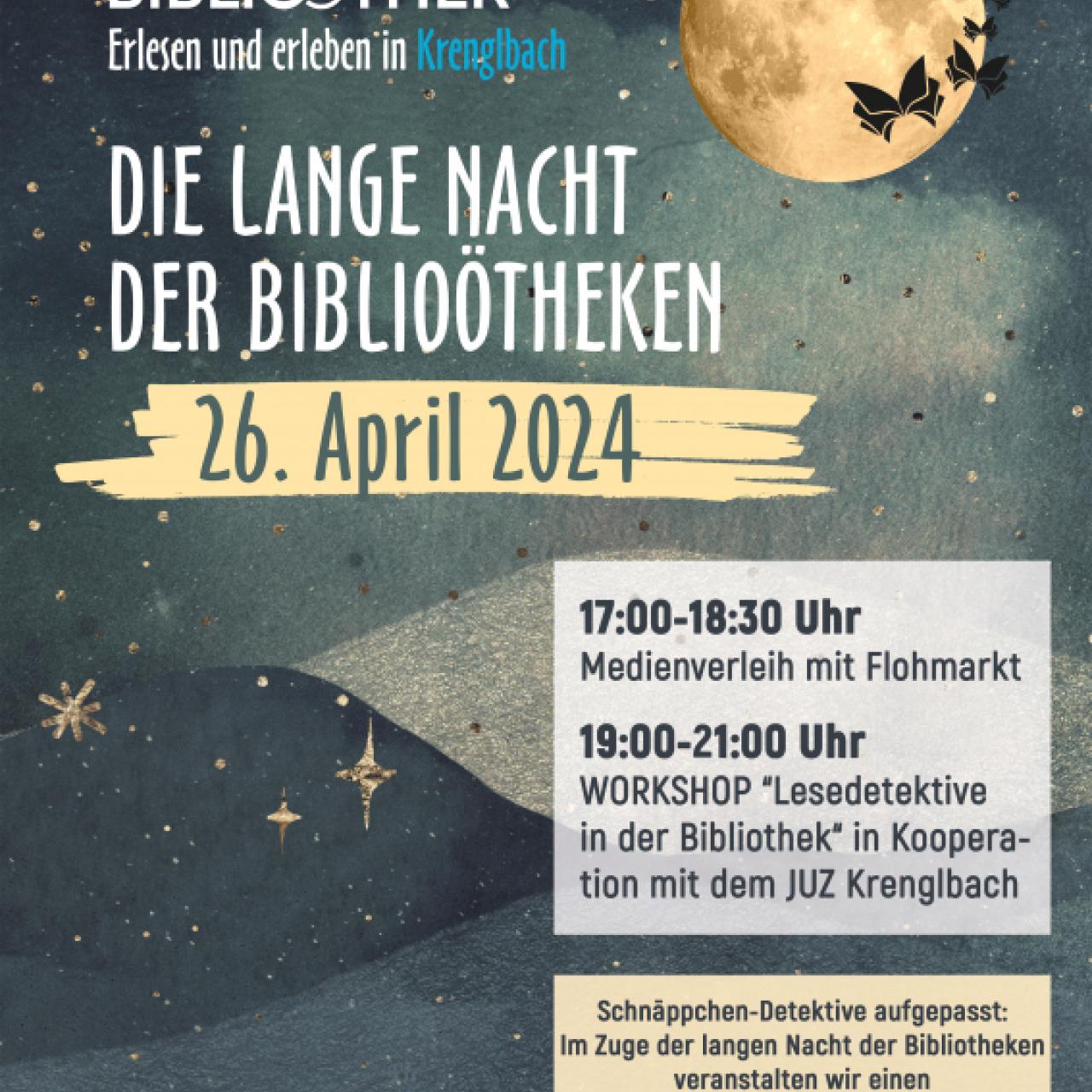 Flyer - Lange Nacht der Bibliooetheken